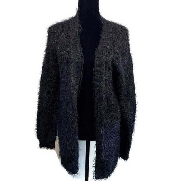 Apt. 9 Sweaters - ❤️ Fuzzy Black Cardigan